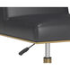 Dean Brushed Brass / Bravo Portabella Office Chair